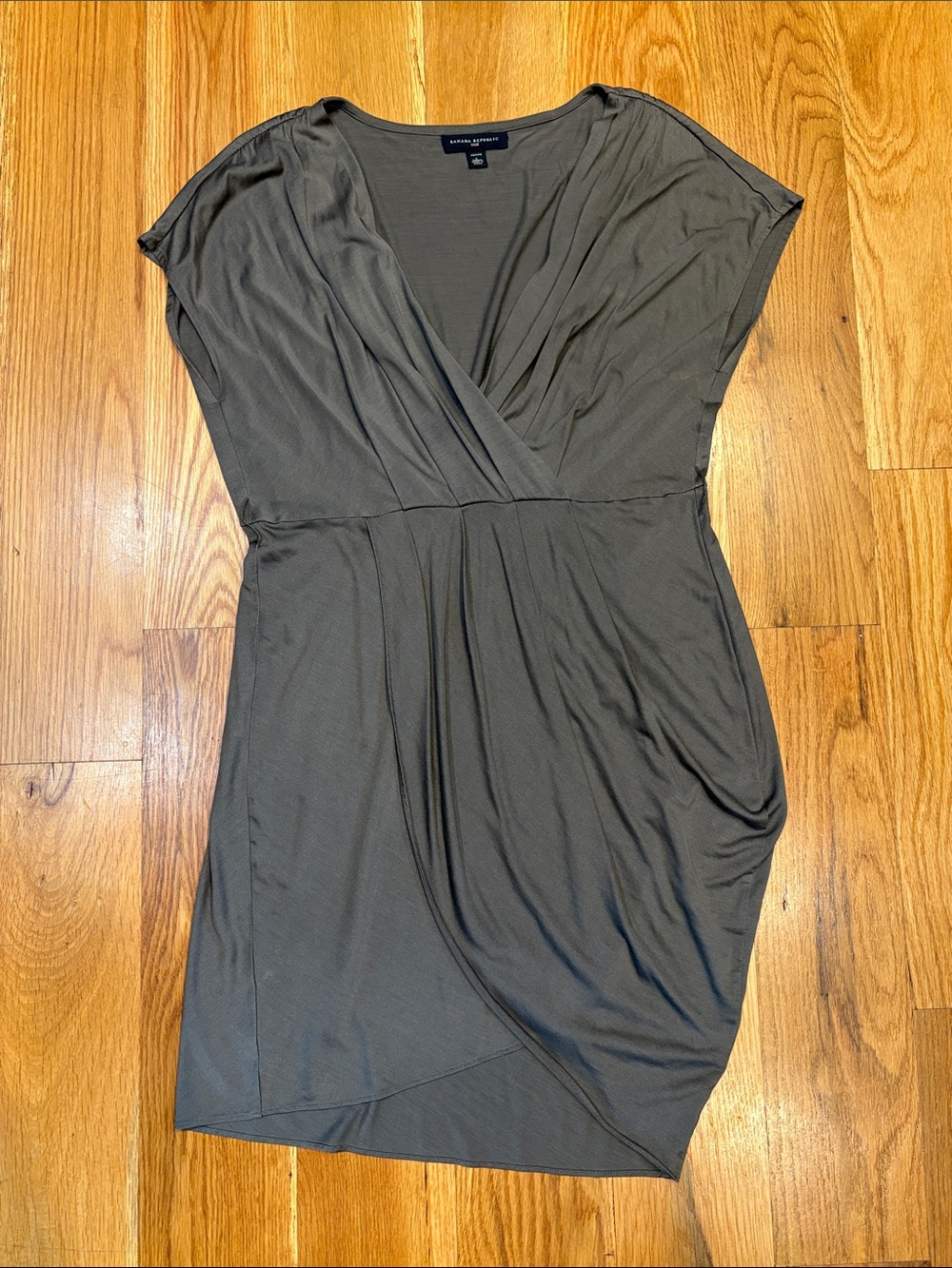 Banana Republic Silk Faux Wrap Dress, Size Large Petite